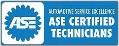 ASE certified technicians badge