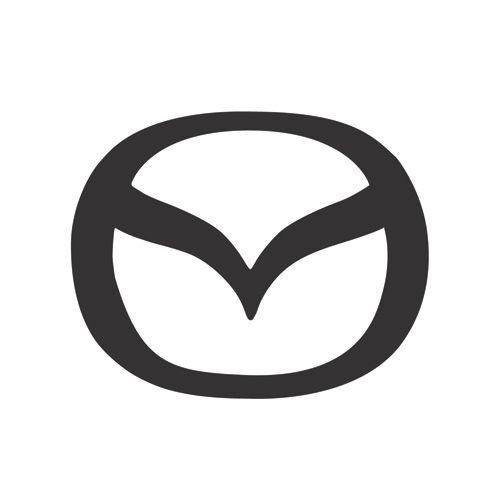 Mazda logo: Gray stylized