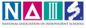 A logo for the national association of independent schools