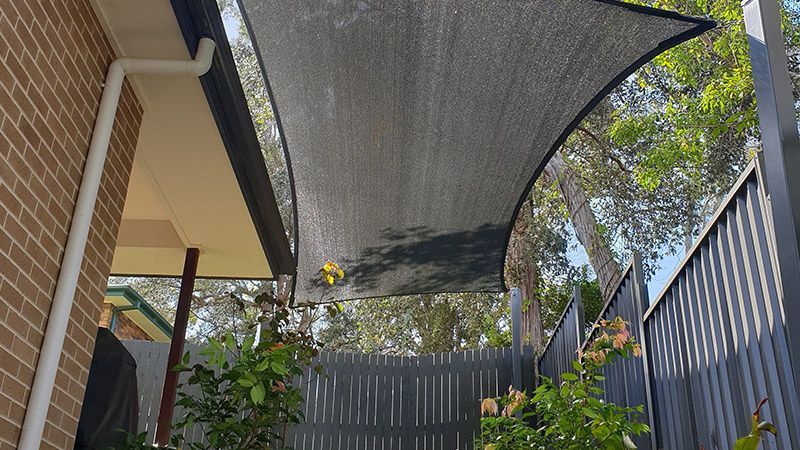 Black Shade Sail — Durable Shade Sail Material on the Central Coast, NSW