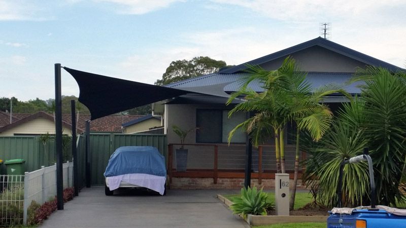 Shade Sail Covering Car — Waterproof Shade Sails on the Central Coast, NSW