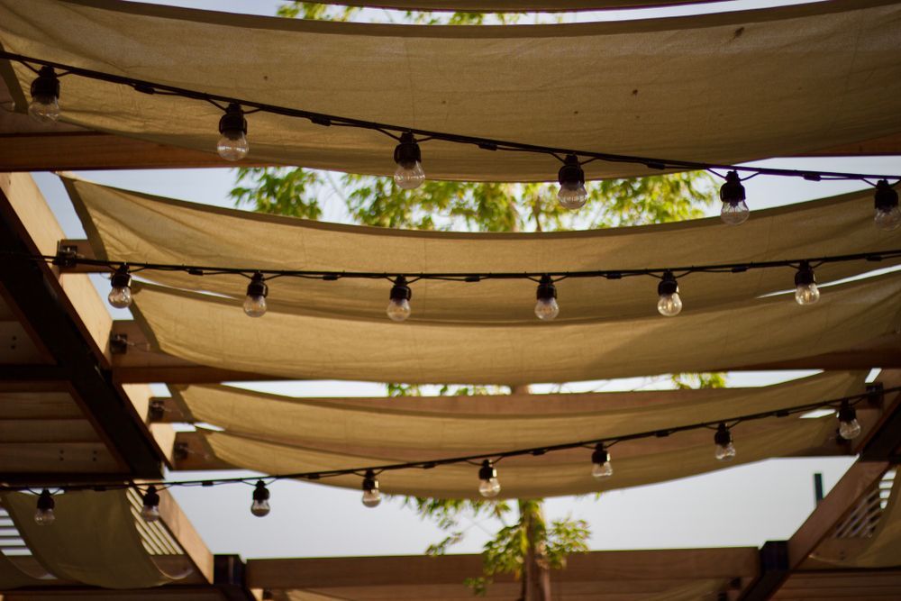 Lights Under Shade Sails — Professional Shade Sail Installations on the Central Coast, NSW