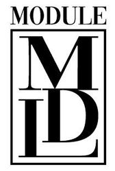 Un logo noir et blanc pour une société appelée module id.