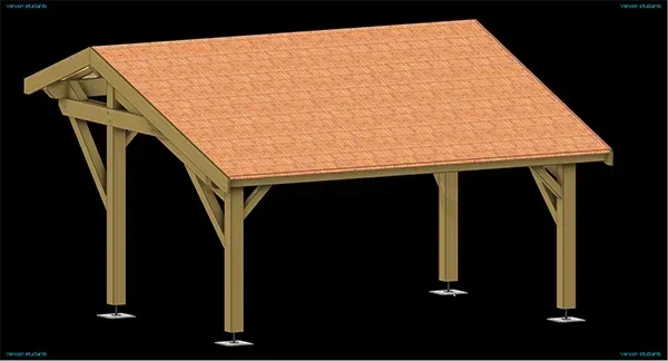 Carport avant après 2