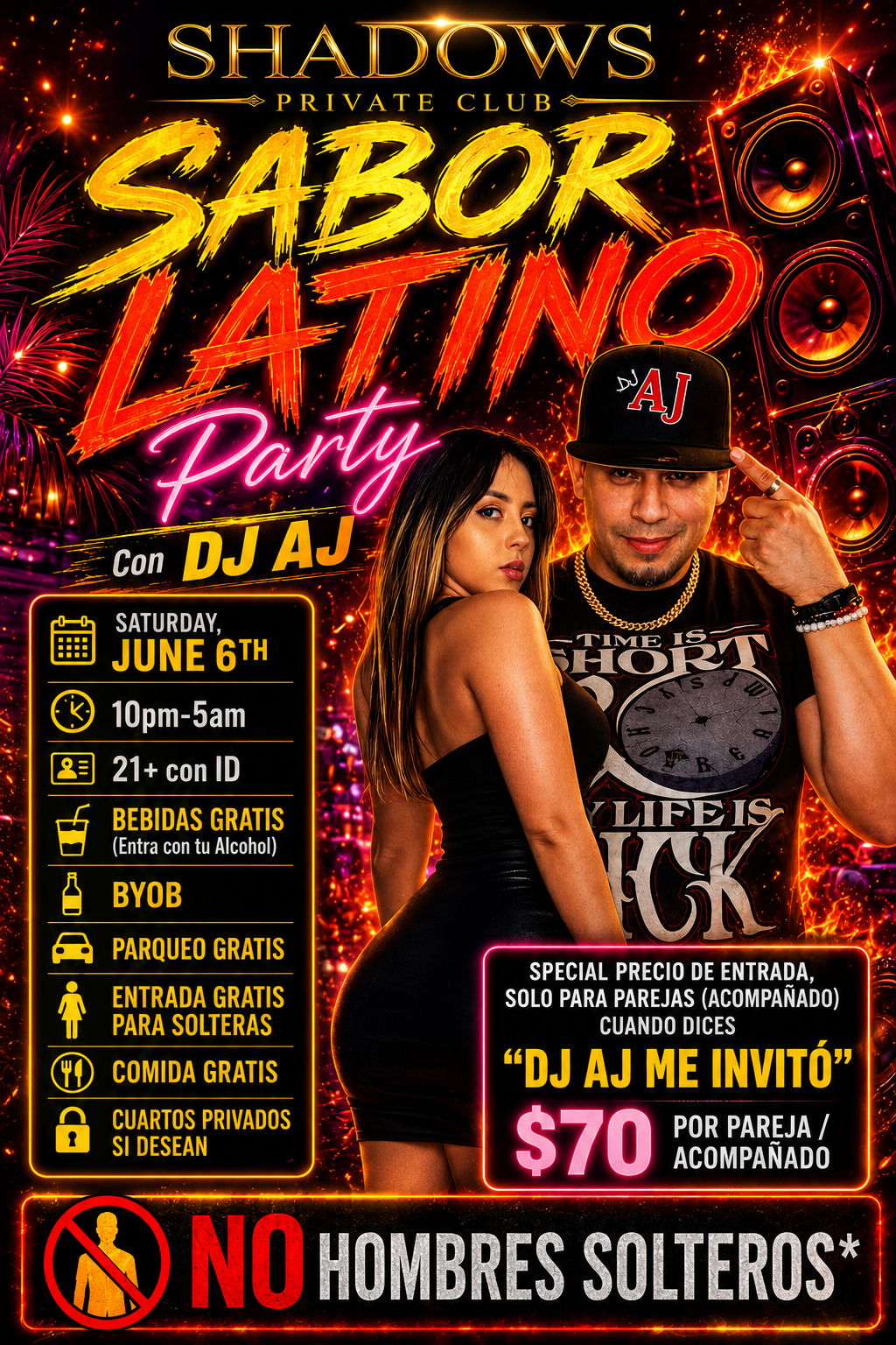 Shadows Private Club Presents Sabor Latino Party Hosted by DJ AJ