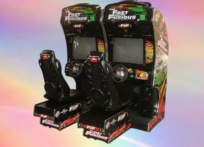 Two fast and furious video games are sitting next to each other