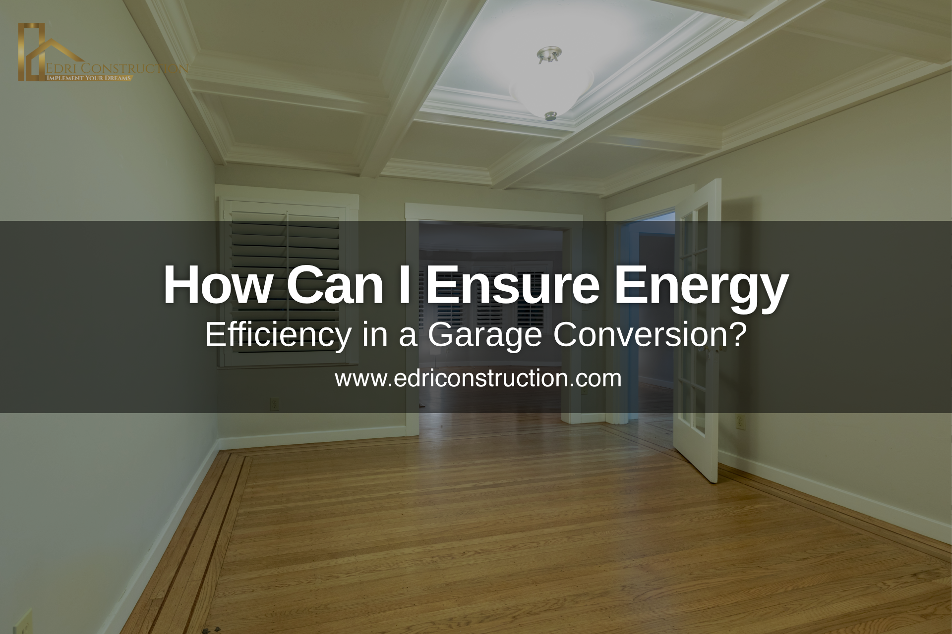 garage conversion energy efficiency