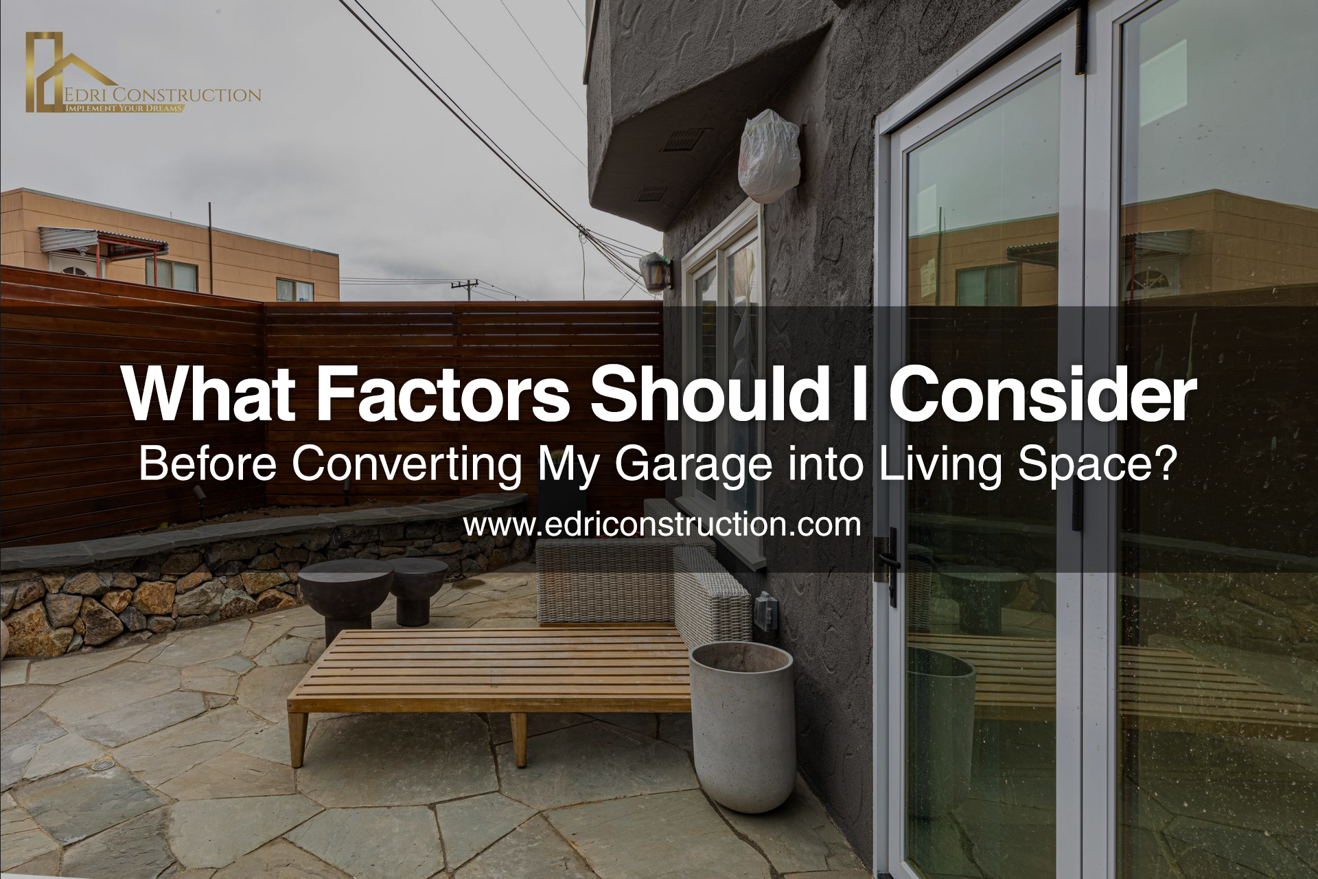 garage into living space