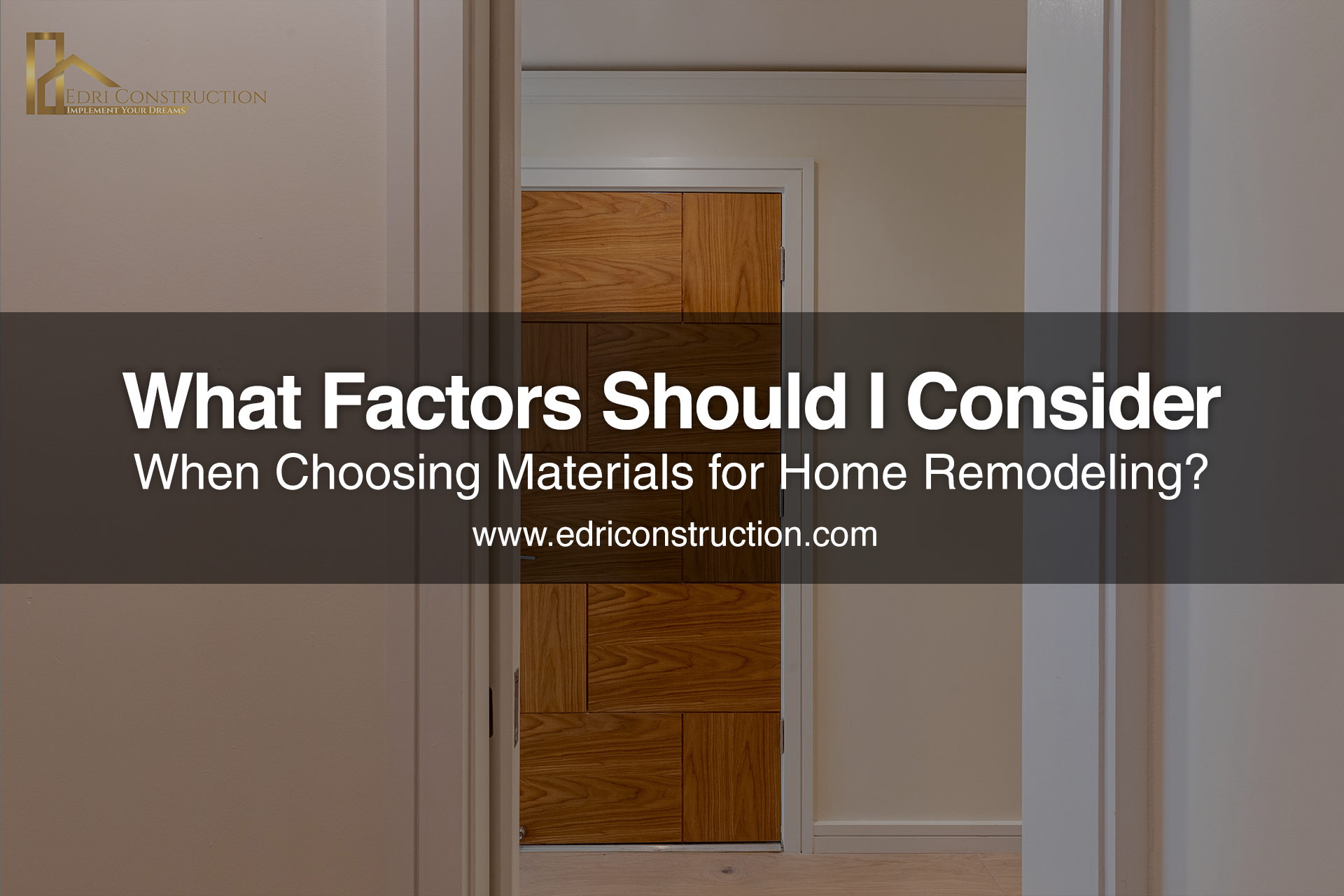 home remodeling materials