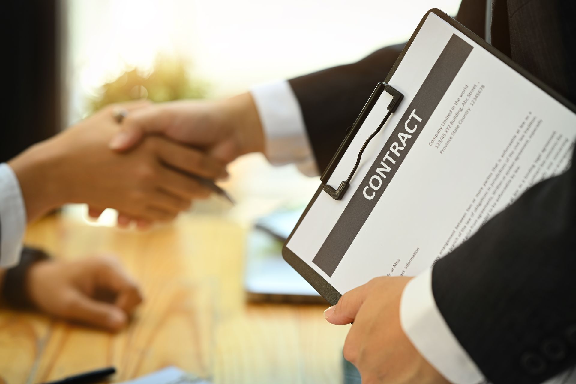 finalizing contracts