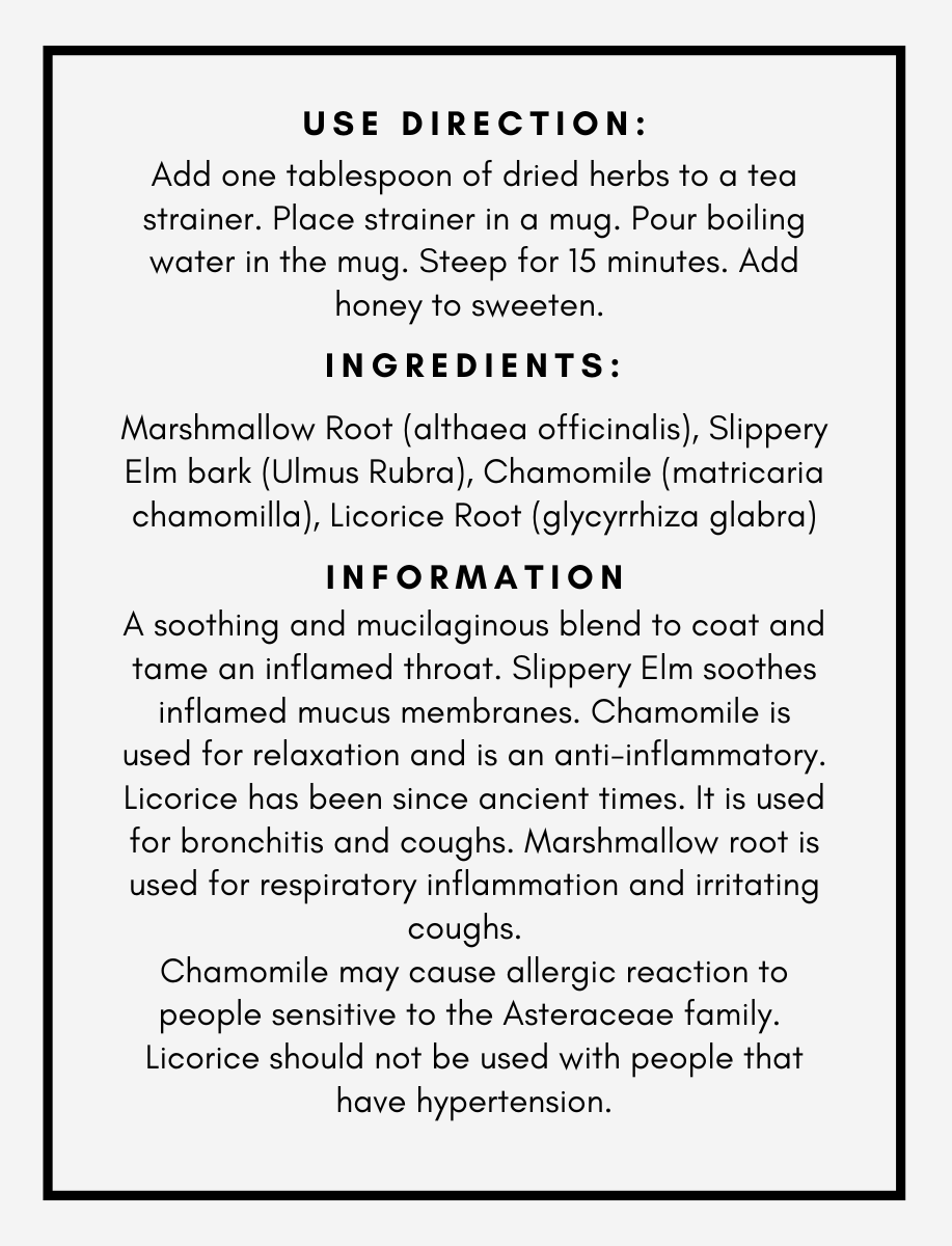 Amazing Soothing Throat Tea