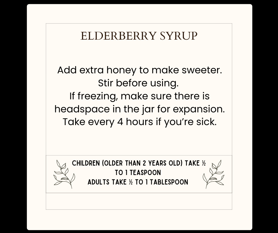 Elderberry Syrup 8oz