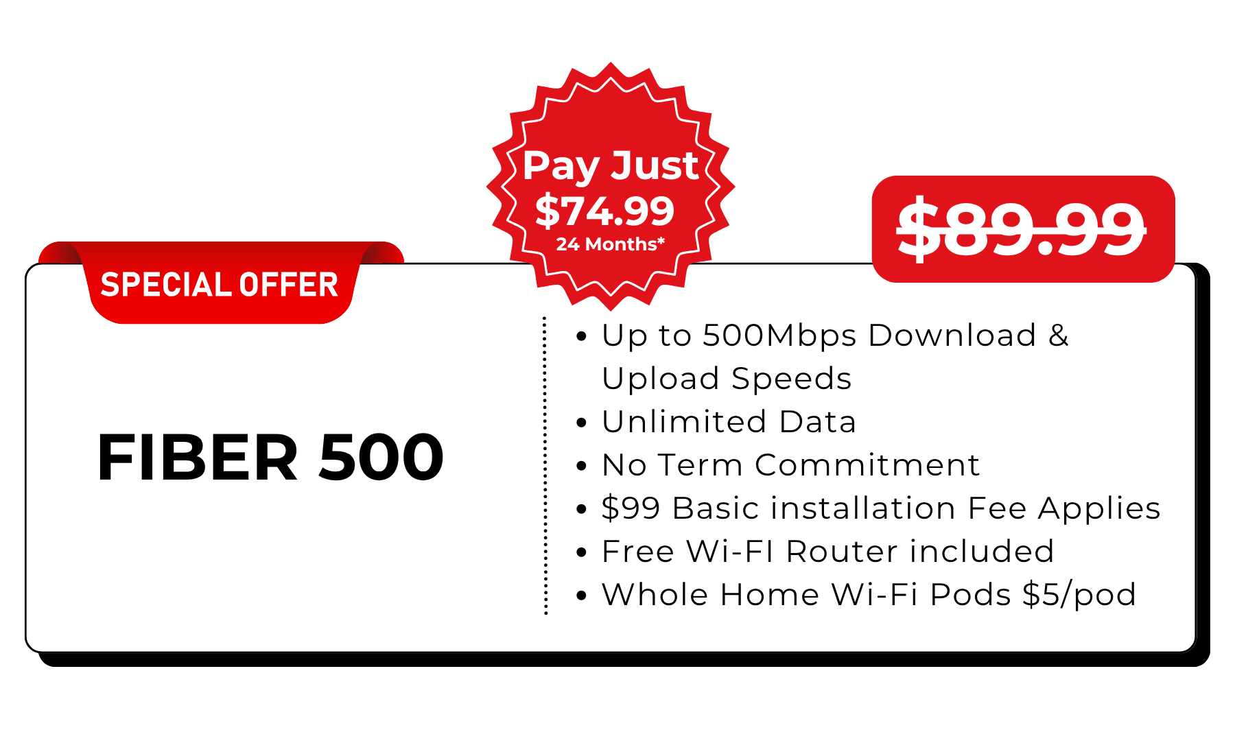 Xplore Fiber Internet 500Mbps
