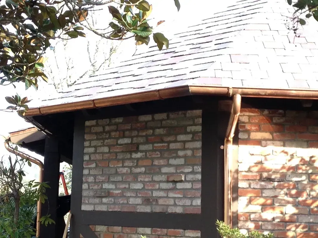 Brick Building with A Wooden Roof and Gutters | Santa Rosa, CA | Morris Heating and Sheet Metal