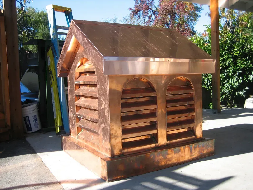 A Small Wooden House with A Copper Roof | Santa Rosa, CA | Morris Heating and Sheet Metal