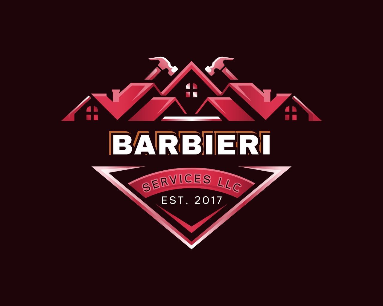 Logo for Barbieri Service LLC, text in a white square with a dark blue border: "BARBIERI SERVICE LLC".