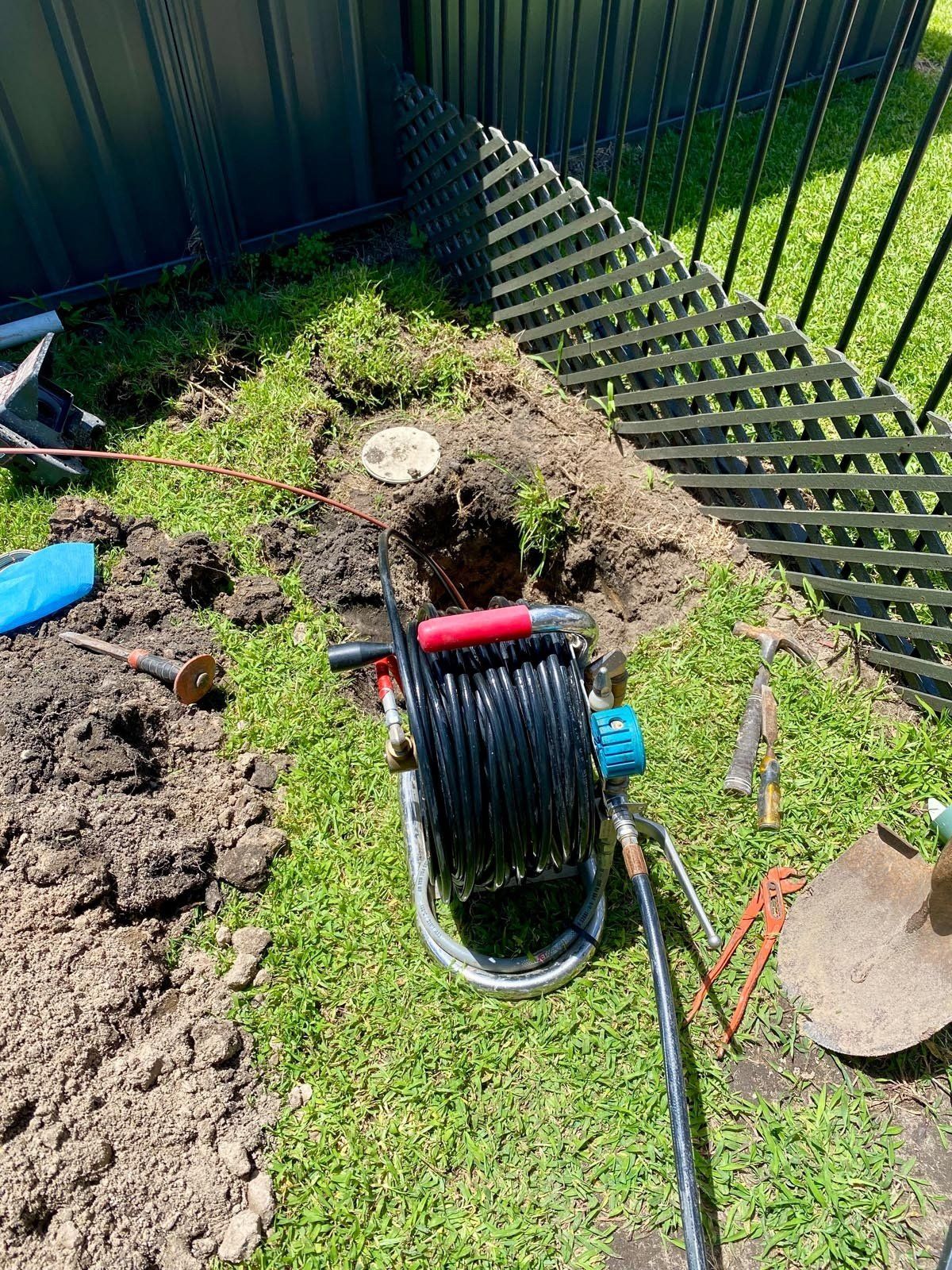 detect blocked drain with a sewer camera