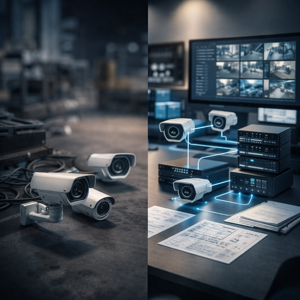 Caméras connectées à un système vidéo avec plan d’implantation – ACT’IV AMO MOE vidéosurveillance