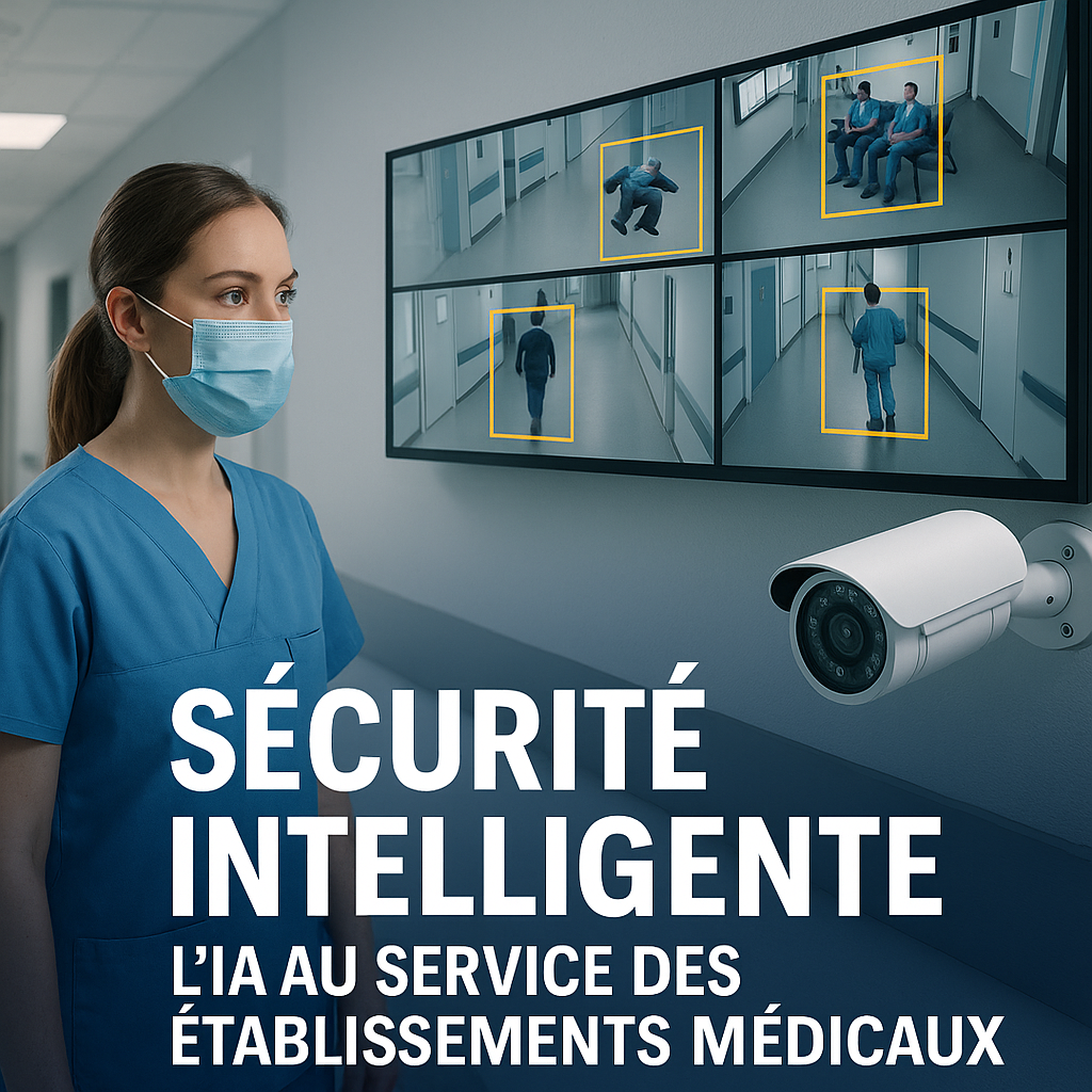 IA et caméras intelligentes détectent chutes et intrusions pour sécuriser un hôpital.