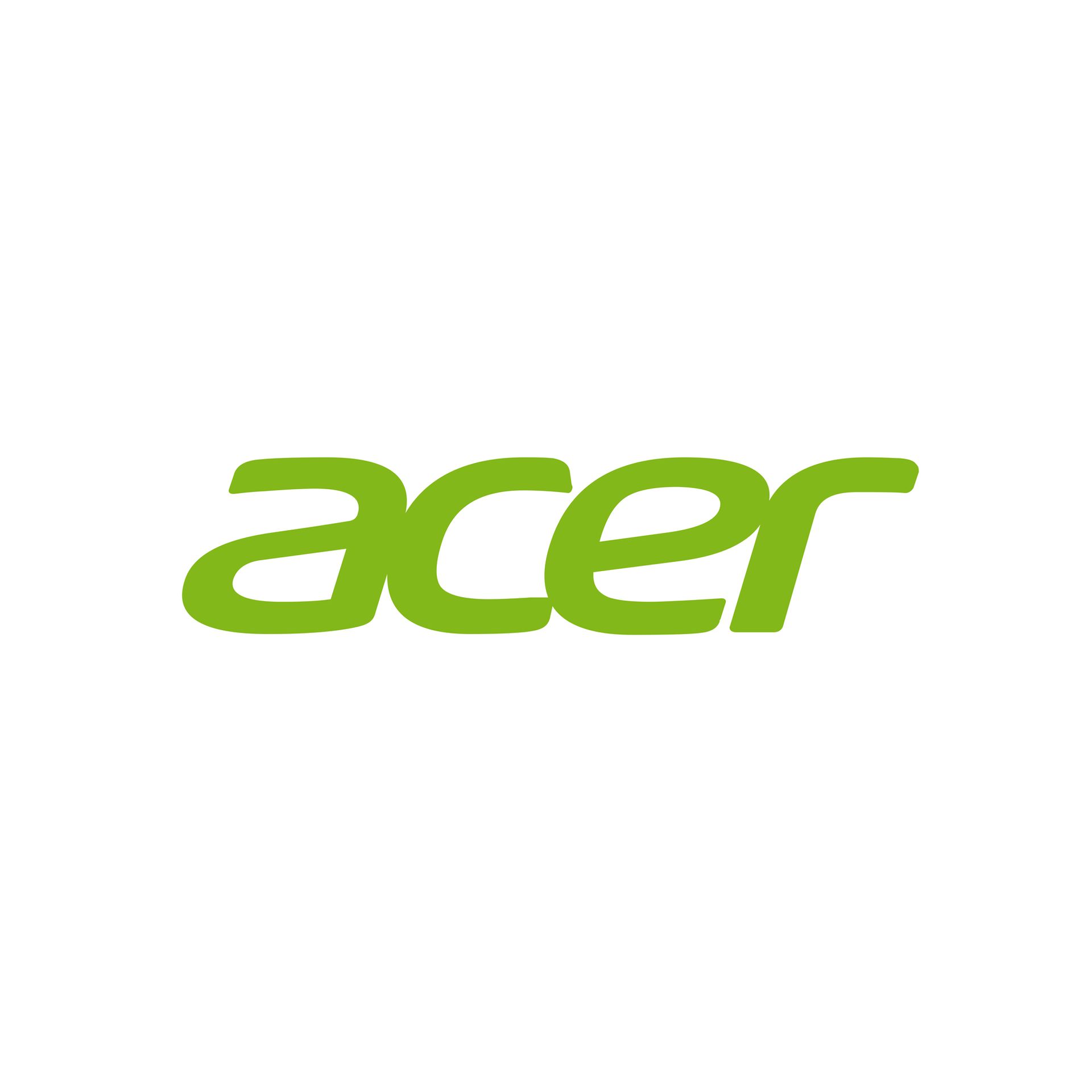 Das Acer-Logo ist grün und weiß auf weißem Hintergrund.