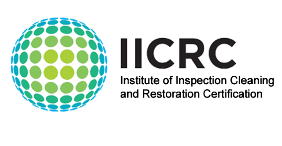A logo for the institute of inspection cleaning and restoration certification