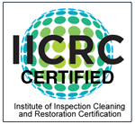 The logo for the institute of inspection cleaning and restoration certification.