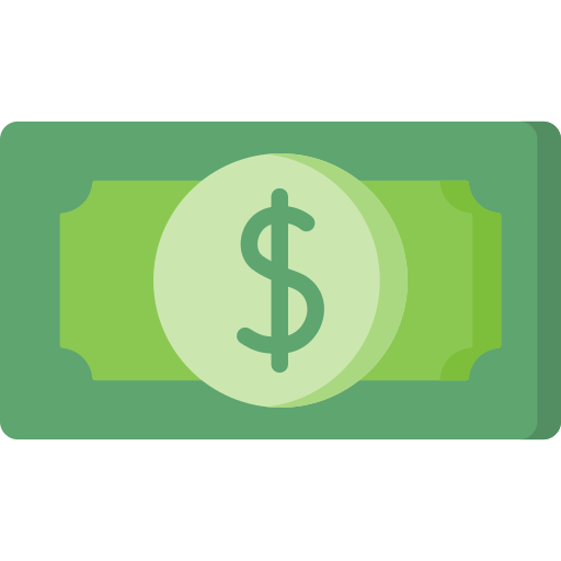 Cash image for traditional in-person transactions.