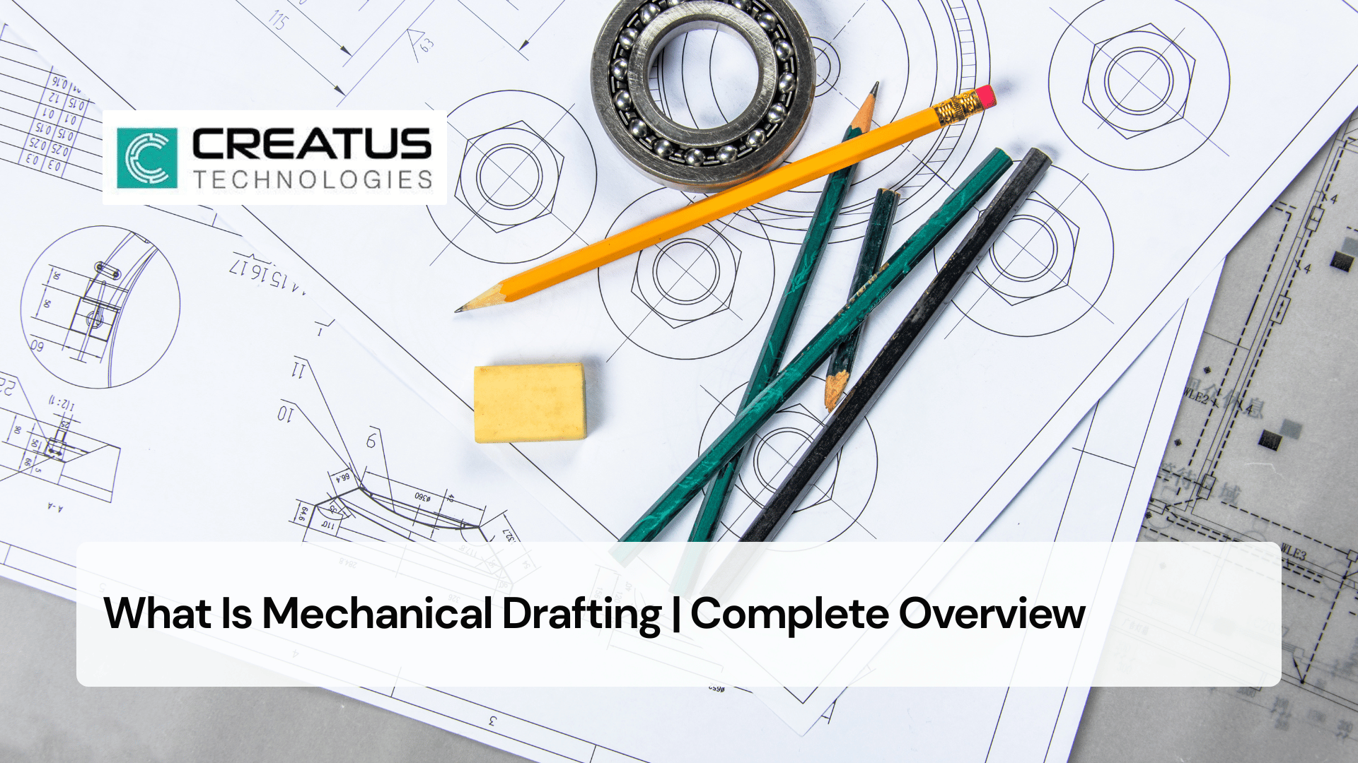 Mechanical drafter creating CAD technical drawings for manufactured components