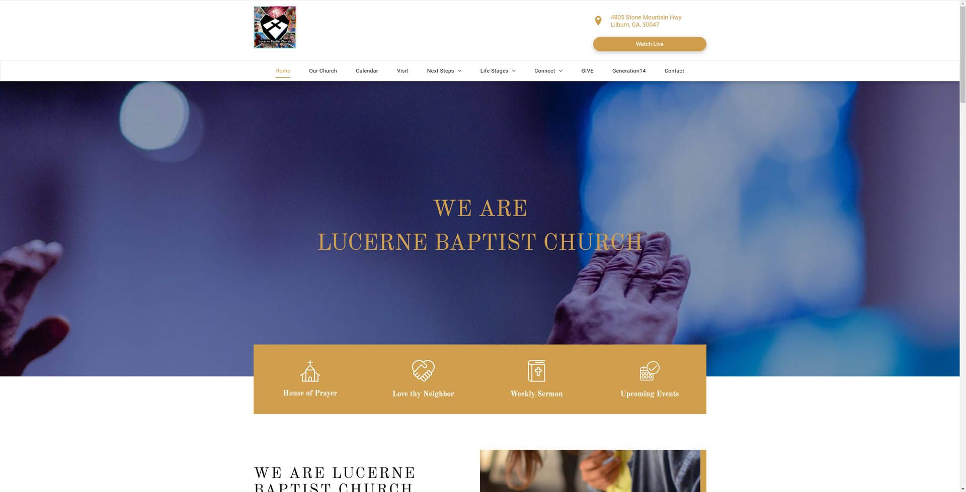 A screenshot of a website with a picture of a person holding something in their hand.