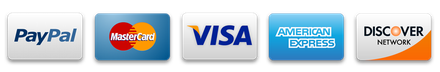 Paypal visa mastercard discover and discover network are shown