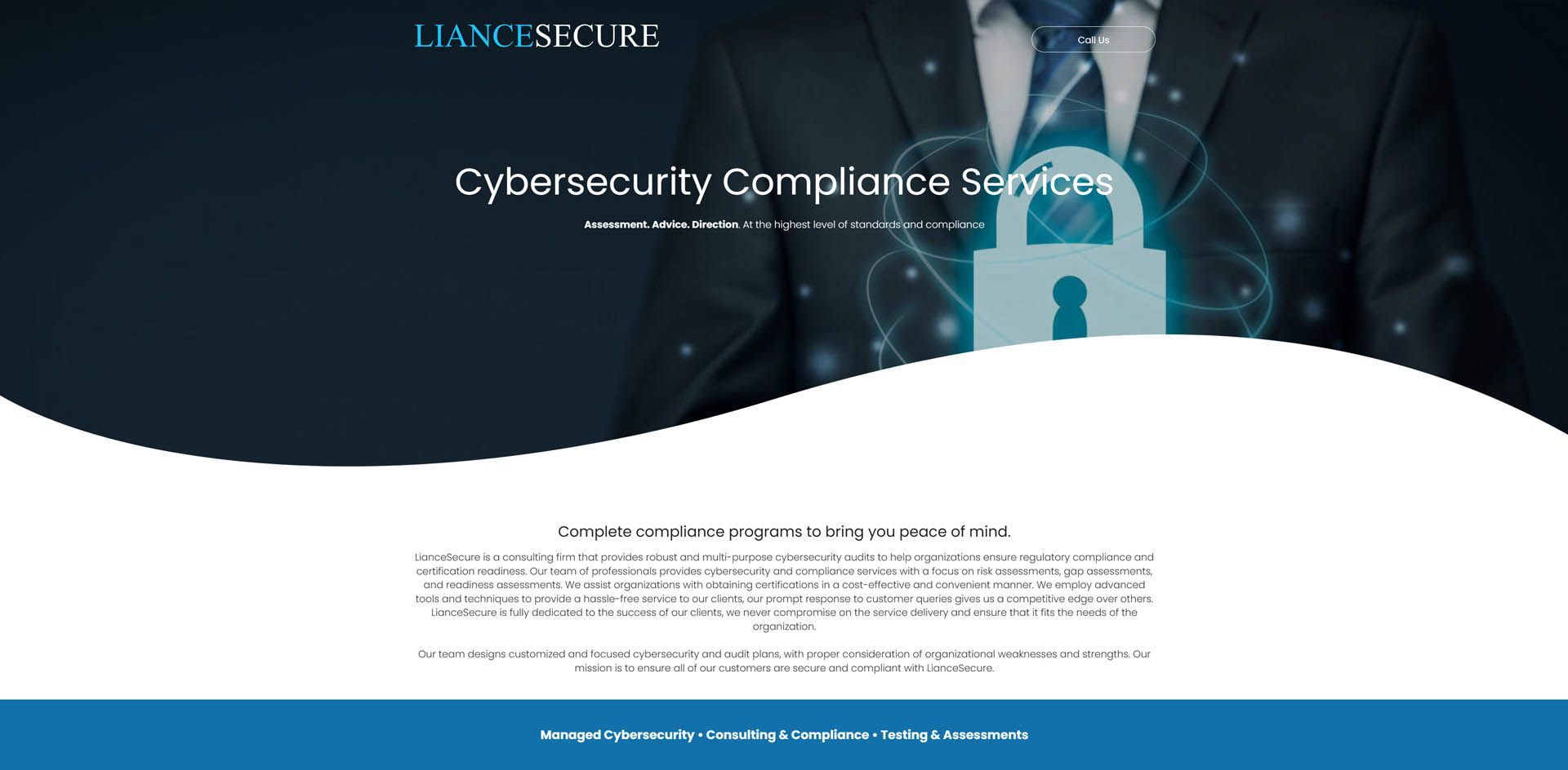 A man in a suit and tie is holding a padlock.