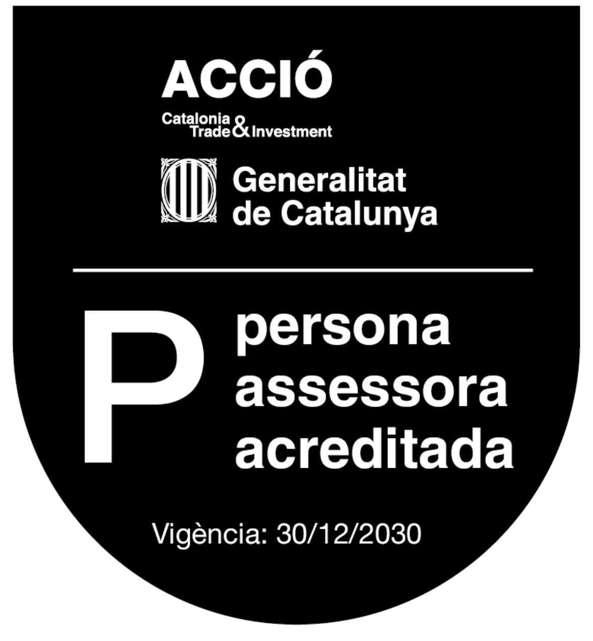 Persona assesora acreditada Generalitat de Catalunya Acció
Persona asesora acreditada