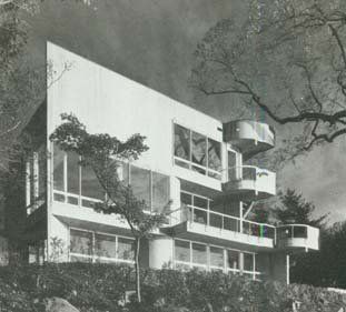 Strupp Residence Black and White Photo