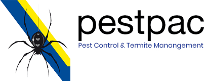 Pestpac pest control and termite management logo.