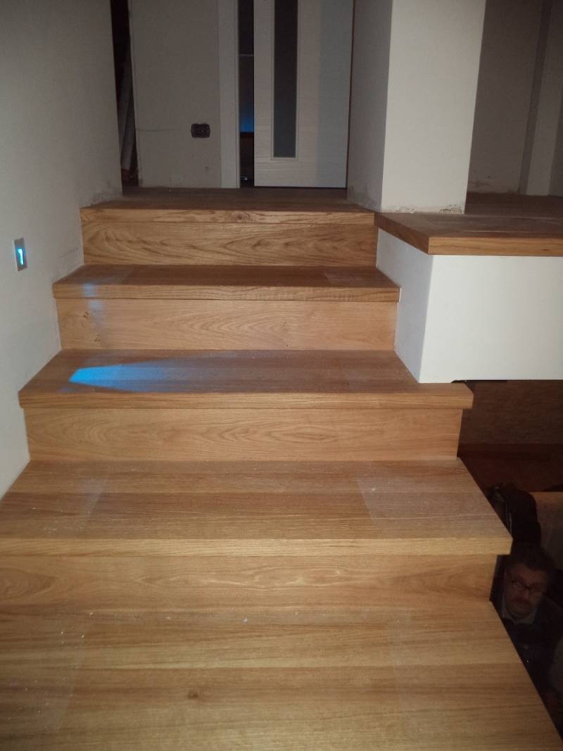 copertura scale e pianerottolo in legno