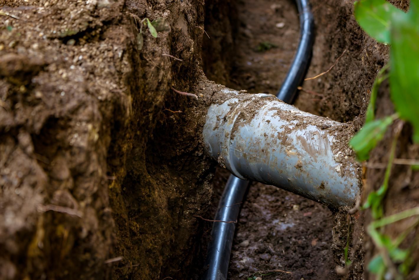 Pipe is Laying in the Dirt Next to a Hose — CPR Exterior Cleaning in Svensson Heights, QLD