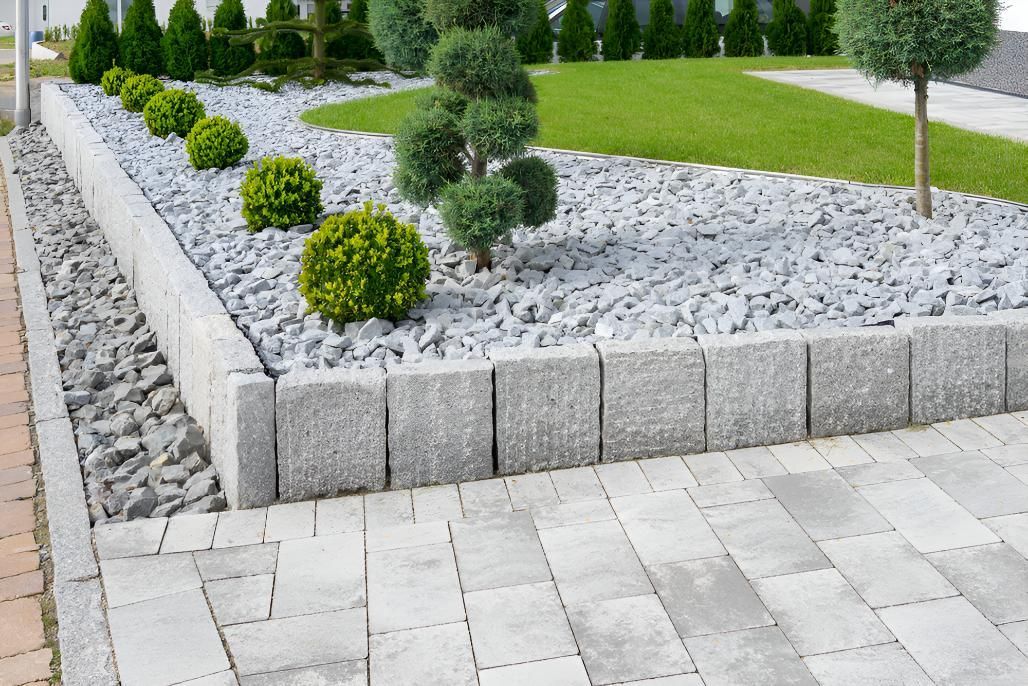 Stone Walkway Leading to a Garden — CPR Exterior Cleaning in Svensson Heights, QLD