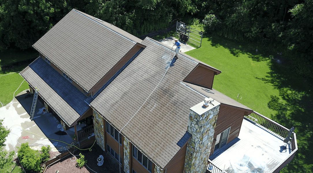 Cleaning the Roof — CPR Exterior Cleaning in Svensson Heights, QLD