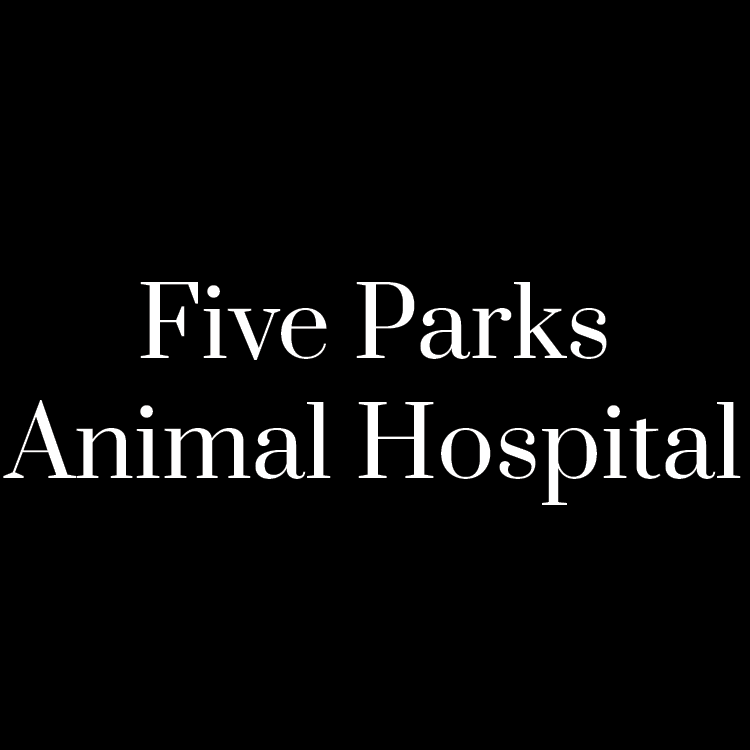 Text that reads Five Parks Animal Hospital