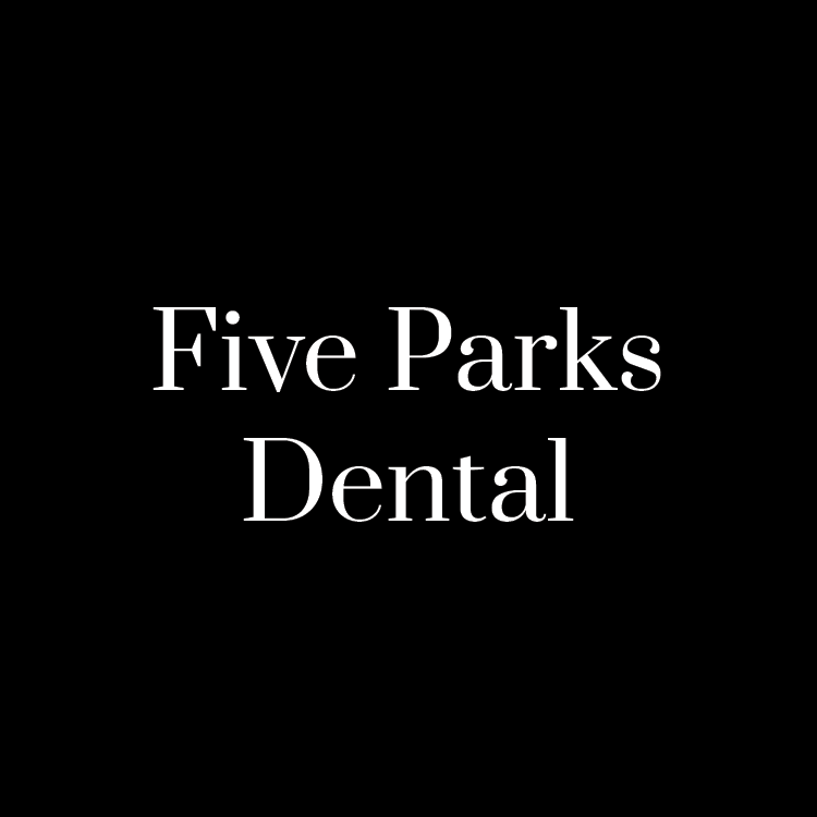 Text that reads Five Parks Dental