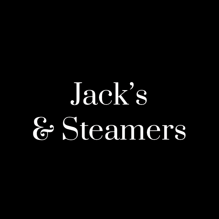 Text that reads Jack's & Steamers