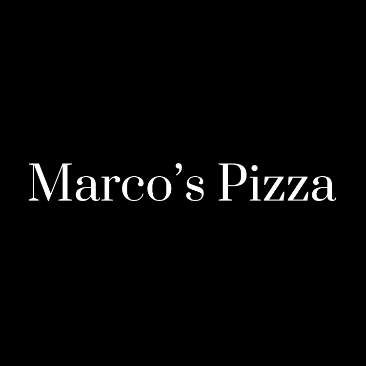 Text that reads Marco's Pizza