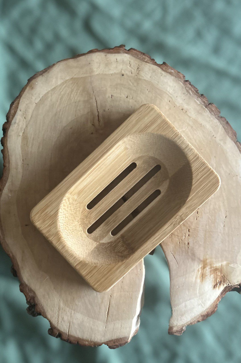 Bamboe zeepbakje, zodat je zeep lang meegaat.