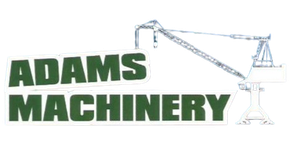 A logo for Adams Machinery