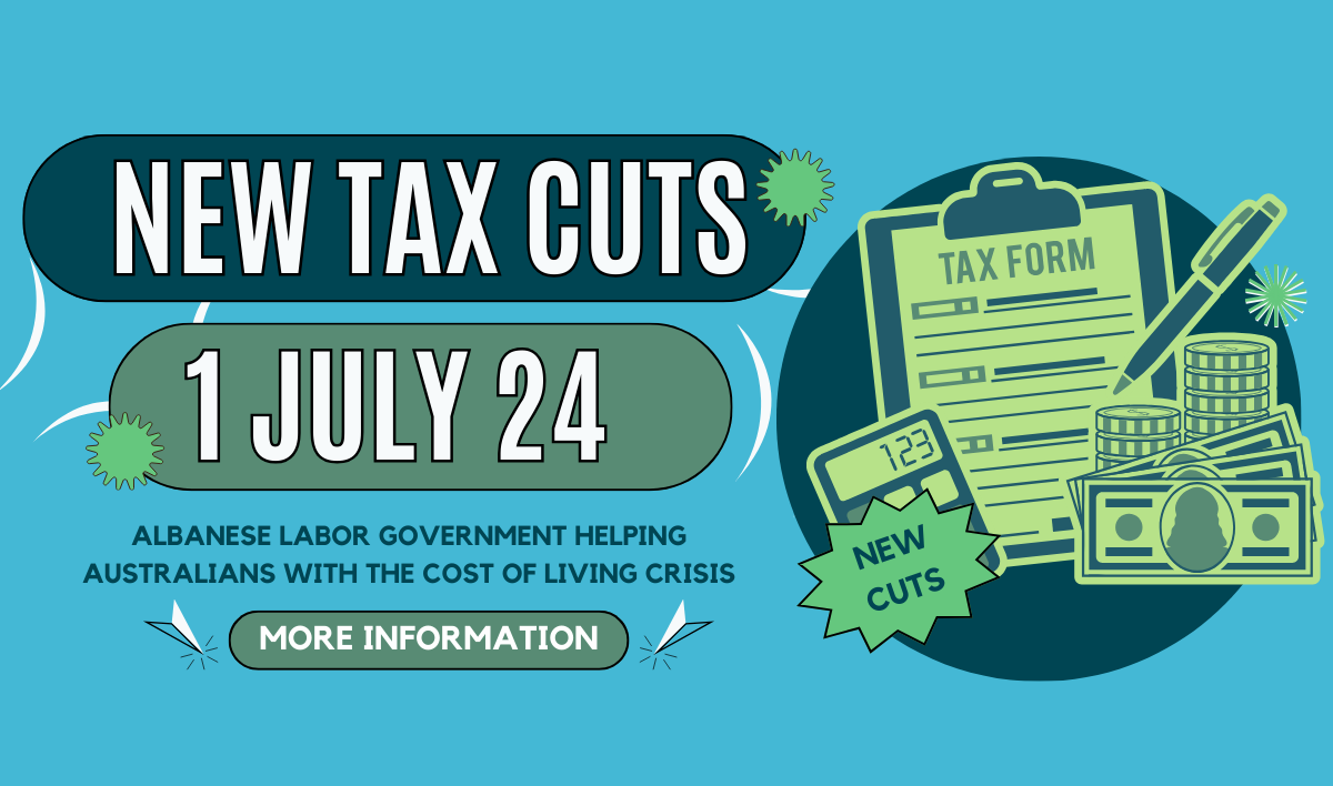 An Advertisement for New Tax Cuts on July 24 — TJL Business Advisors & Accountants in Forster, NSW