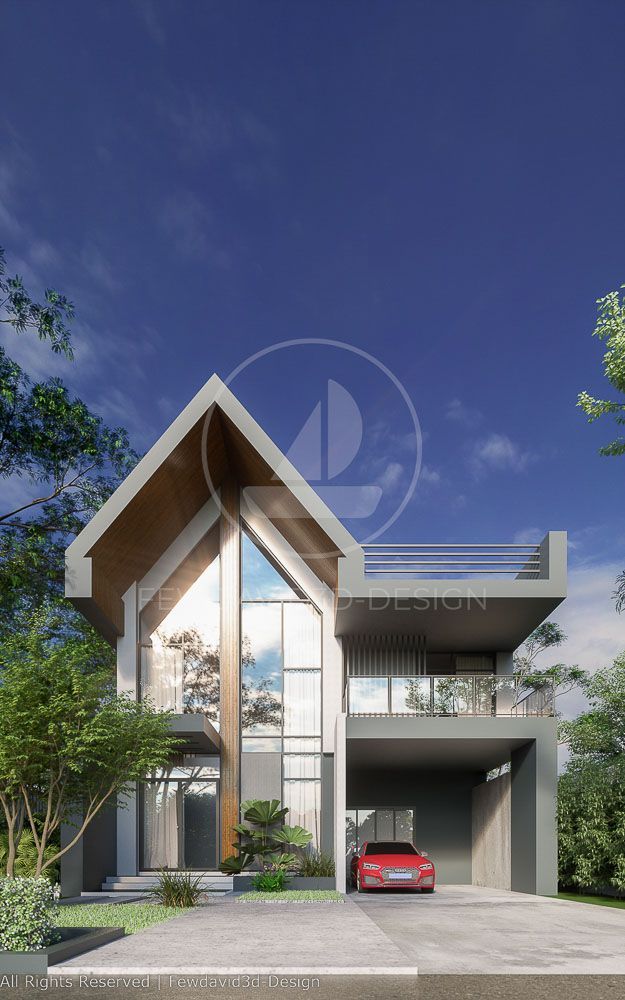 Modern two-story house with rooftop terrace overlooking the ocean in Pattaya, Chonburi. Spacious and stylish living areas, beautifully designed interiors, and luxurious amenities. Contact Mr. Kachorn for more information