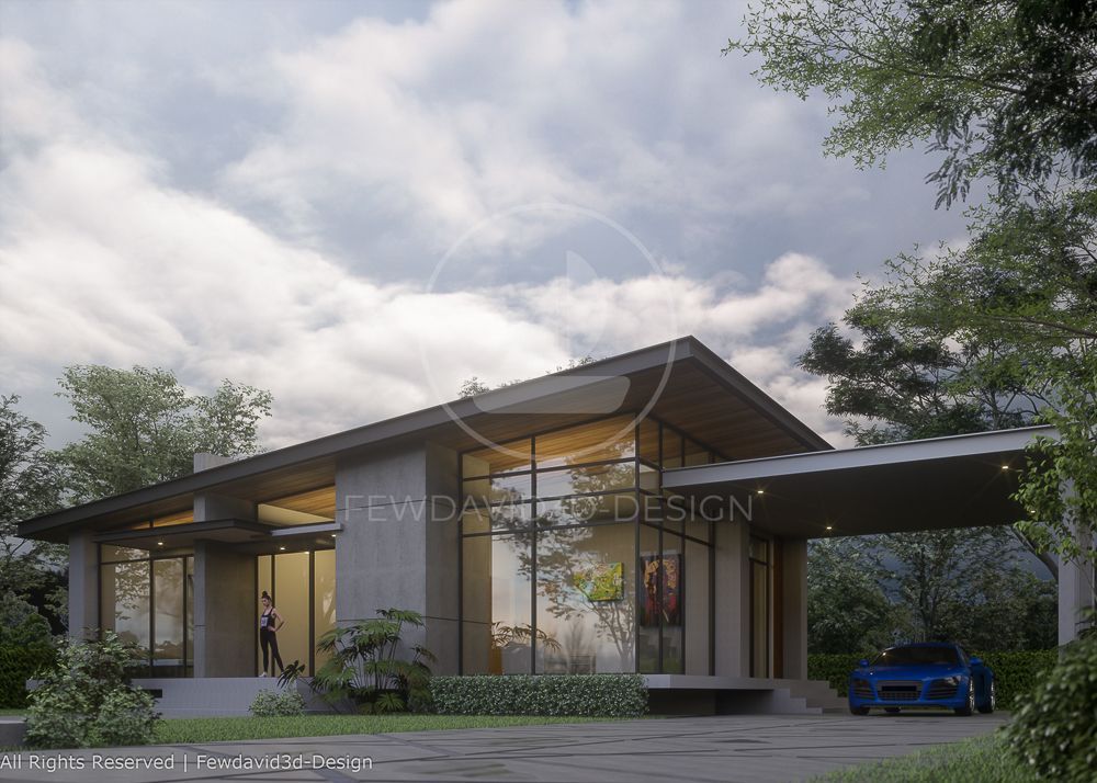 บ้านพักอาศัยชั้นเดียว