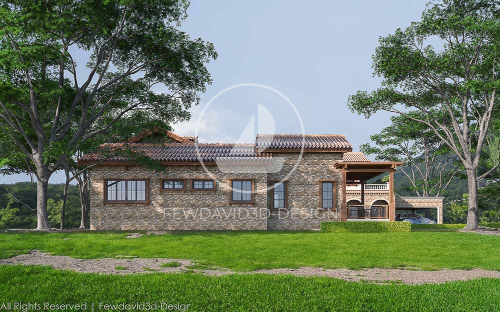 รับออกแบบบ้านสไตล์ทัสคานี สวยงาม หรูหรา