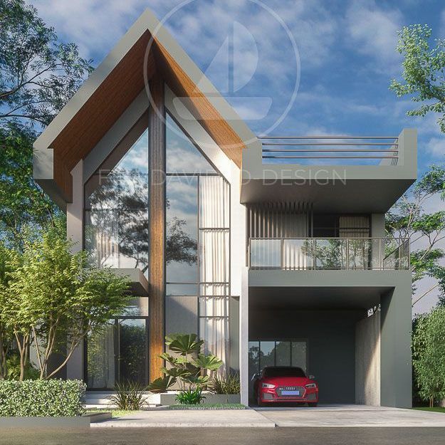 บ้านโมเดิร์น2ชั้น มีดาดฟ้า: ความหรูหราและคุ้มค่าที่สุด