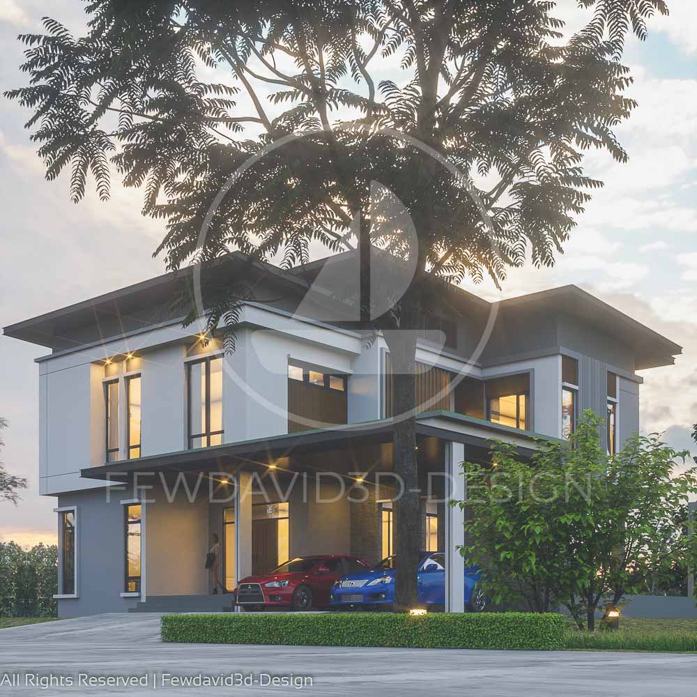 ภาพบ้านแบบโมเดิร์น